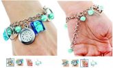 Pulseira relógio analógico de quartzo (azul) #00540748