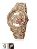 Diamond Dial liga analógico relógio de pulso #00719010