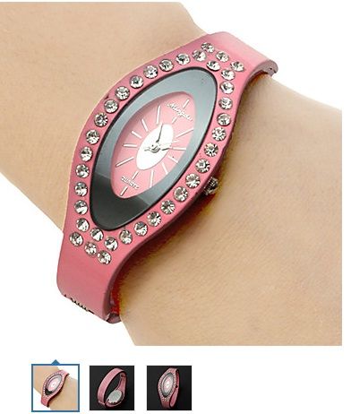 Cristal Embutidos Oval Matt metal Dial liga #00704392